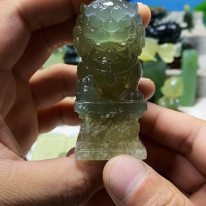 透闪石-蛇纹石玉未镶嵌印章