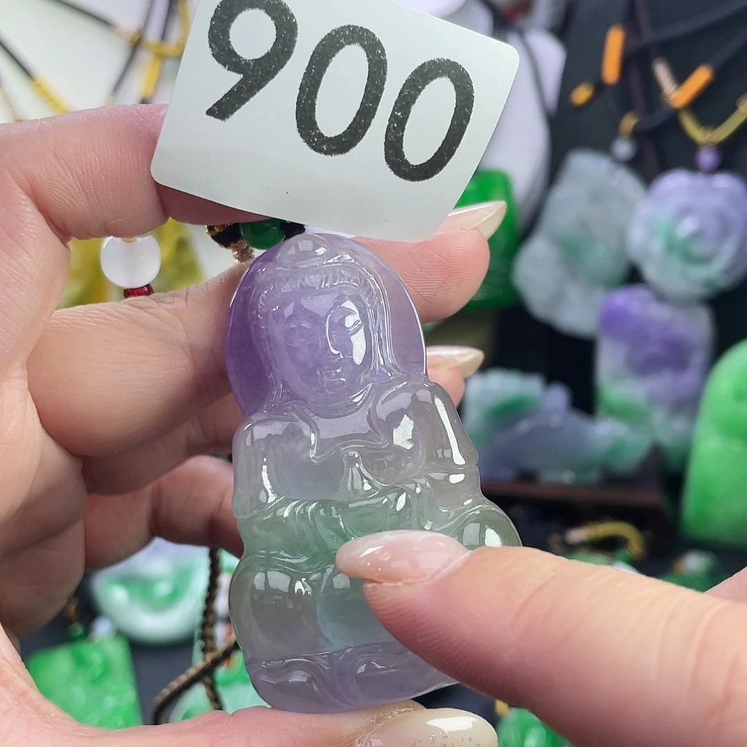 翡翠未镶嵌吊坠(赠链)