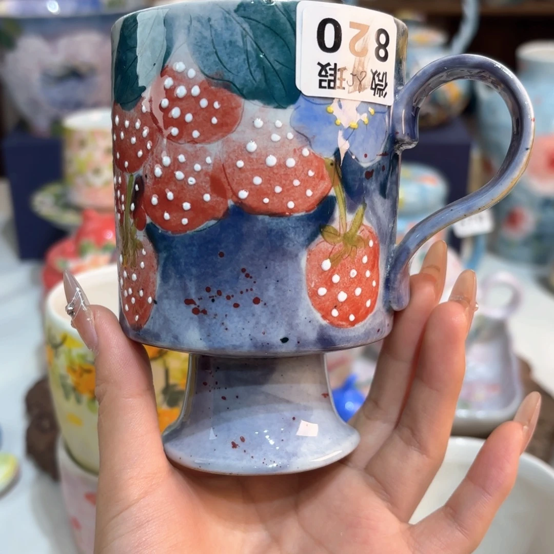 景德镇手绘高温釉下彩陶瓷茶具