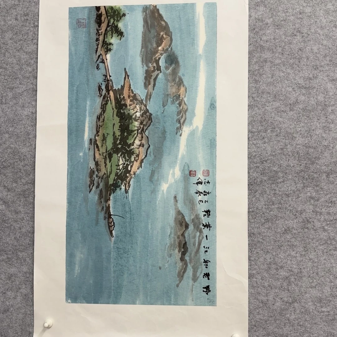 国画花鸟等图案为一体
