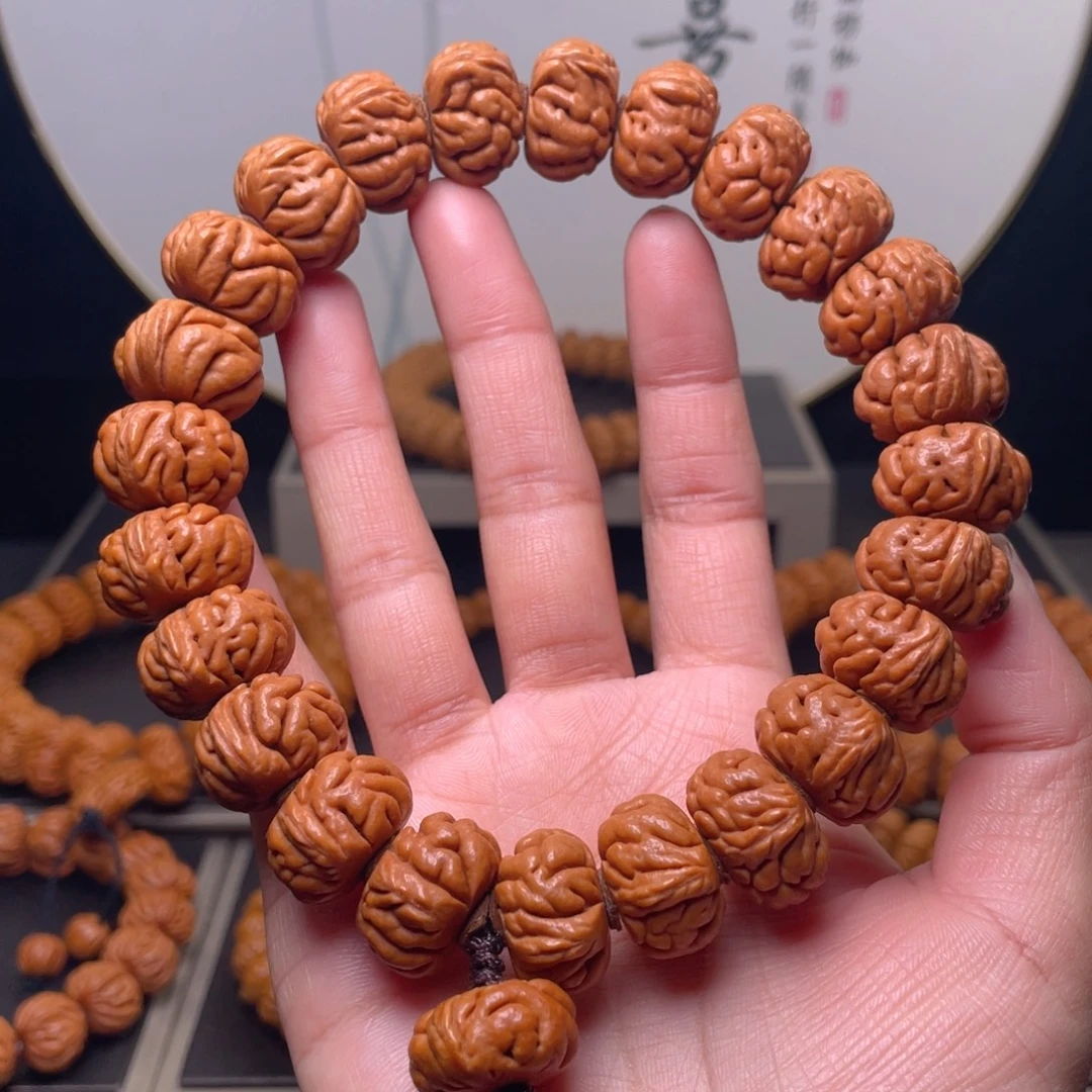 吊坠桃核19尺寸白玉龙手持