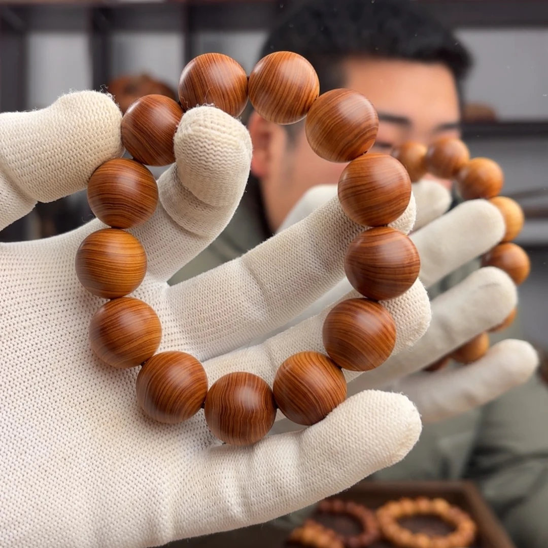 柏木（崖柏）手串/手链1.8红黑油药甜香