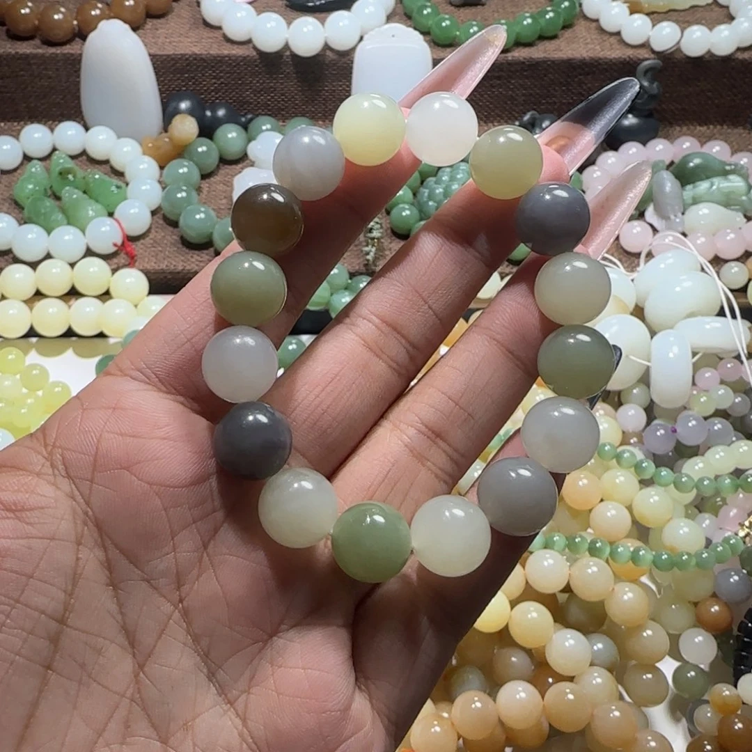 和田玉未镶嵌手链