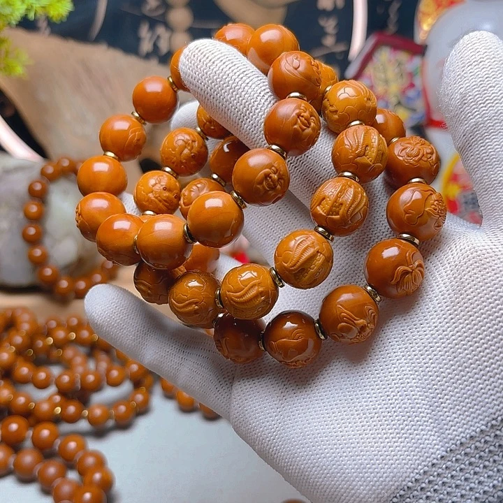 手串/手链橄榄核1.6铁核浮雕精品