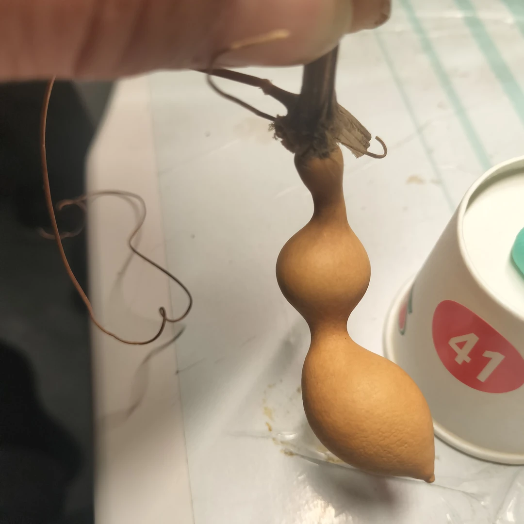 41号天然带龙头手捻小葫芦文玩手把件摆件可盘玩