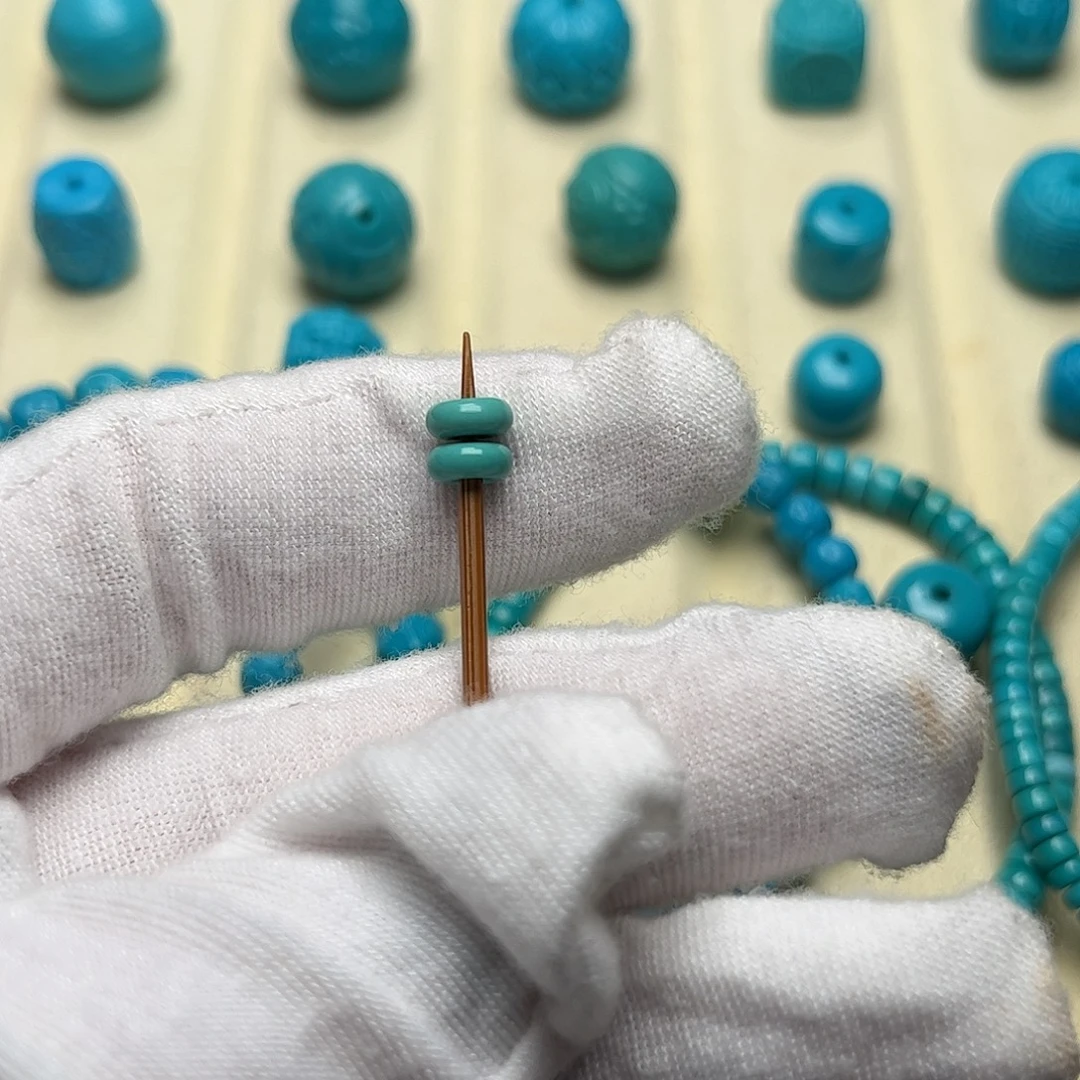 清***见绿松石未镶嵌无镶嵌天然绿松石隔片5.6