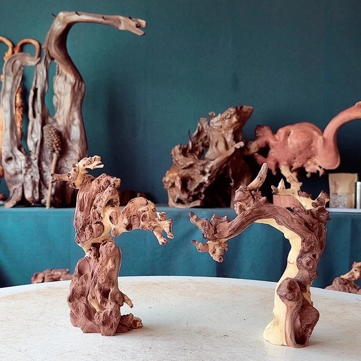 黑果木卓**凡882金丝红木羊蹄甲半成品到手2件