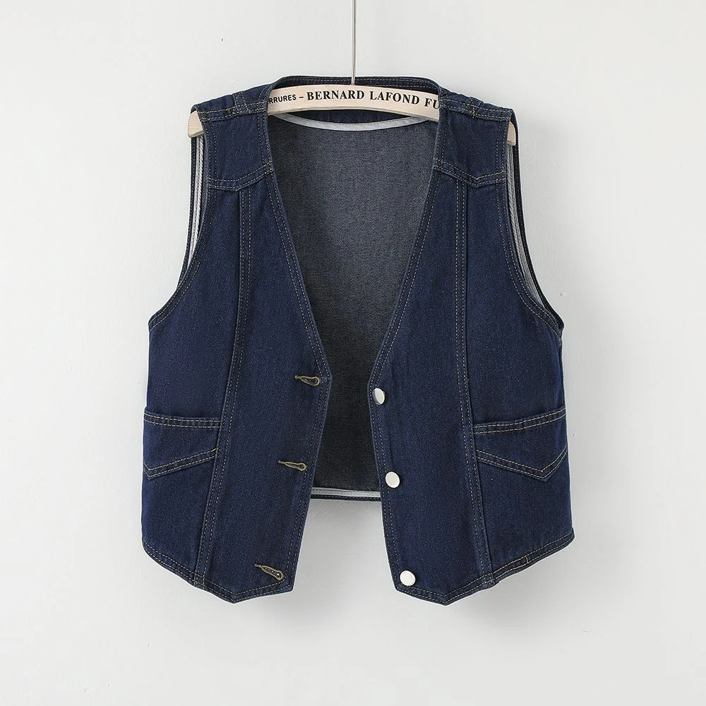 洋气春秋季牛仔马甲女2025百搭背心外搭外穿新款大码宽松显瘦上衣