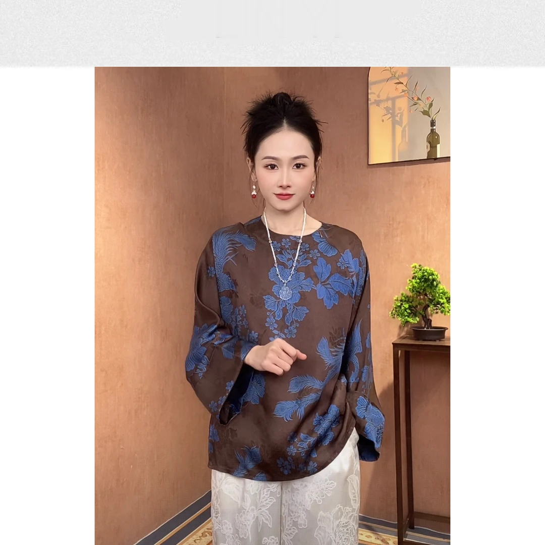 2545 新中式时尚国风气质女士小衫