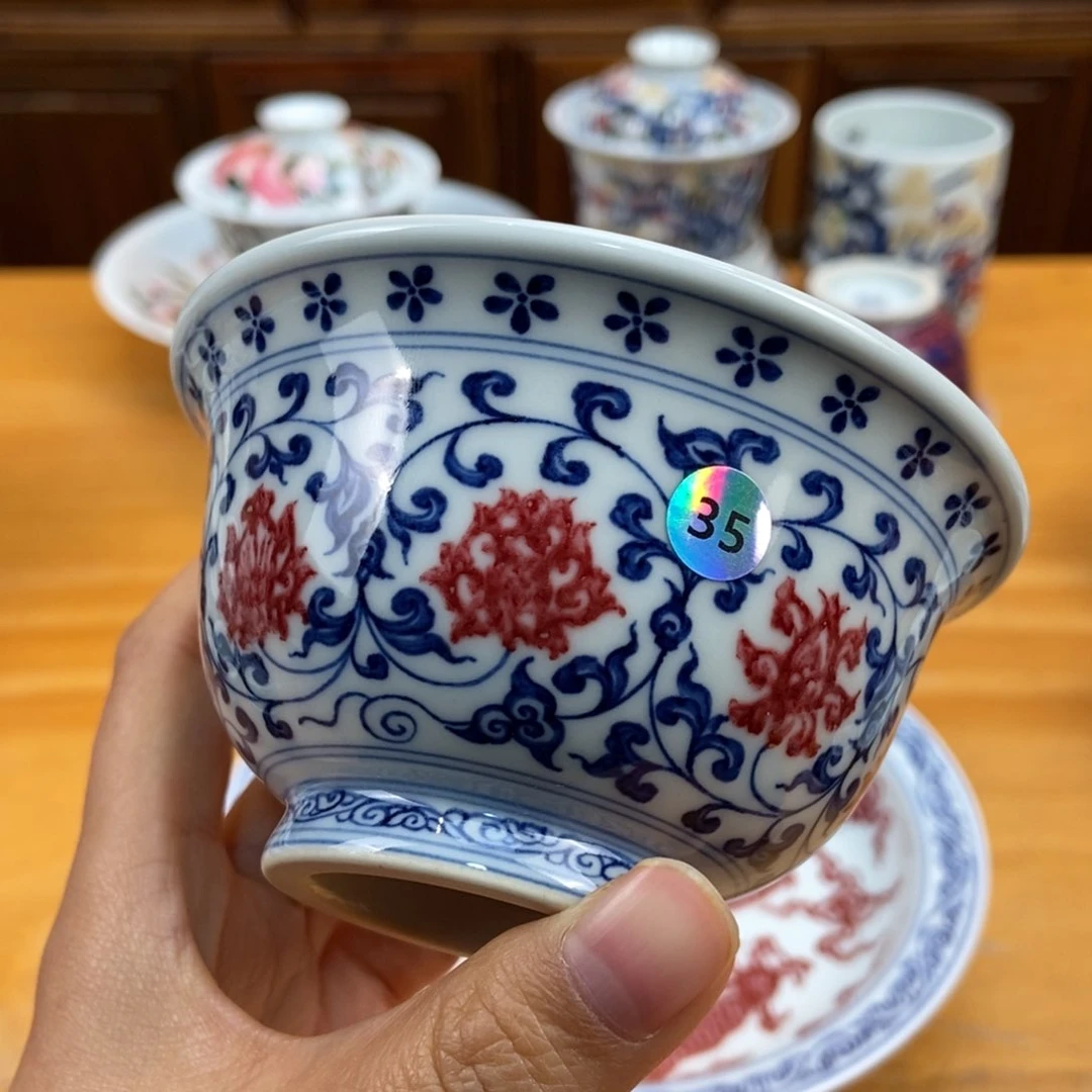 手绘现代茶具非古董