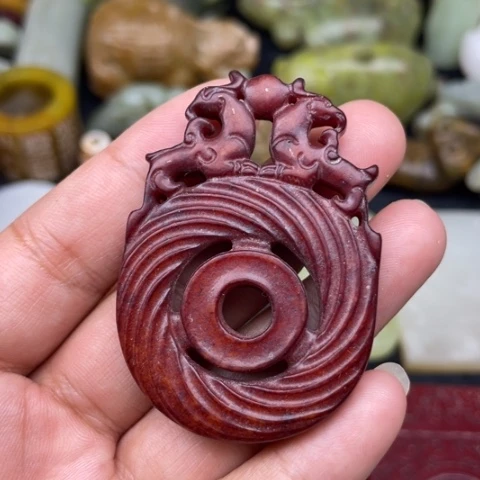 和田玉未镶嵌颈饰28