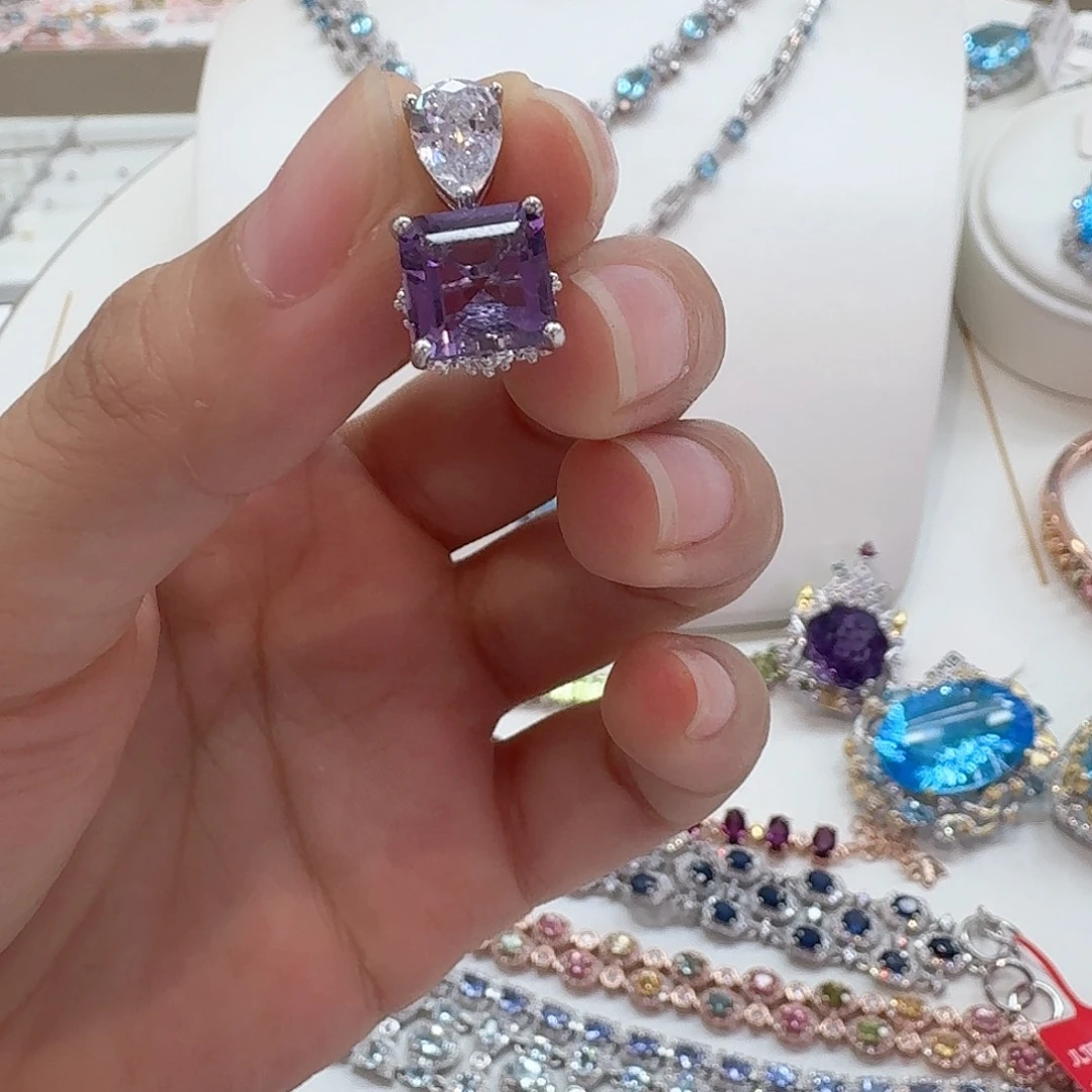 银S925镶嵌颈饰水晶 —170