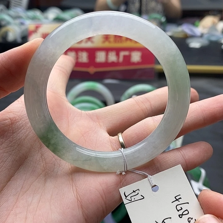 翡翠手镯未镶嵌54圆条