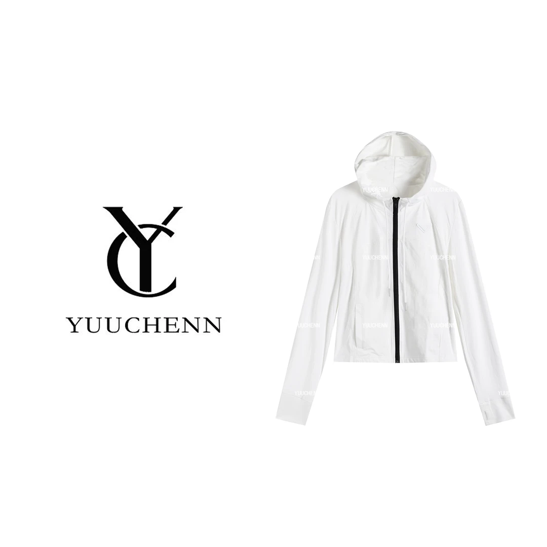 YUUCHENN简约舒适连帽修身防晒长袖上衣 2535090