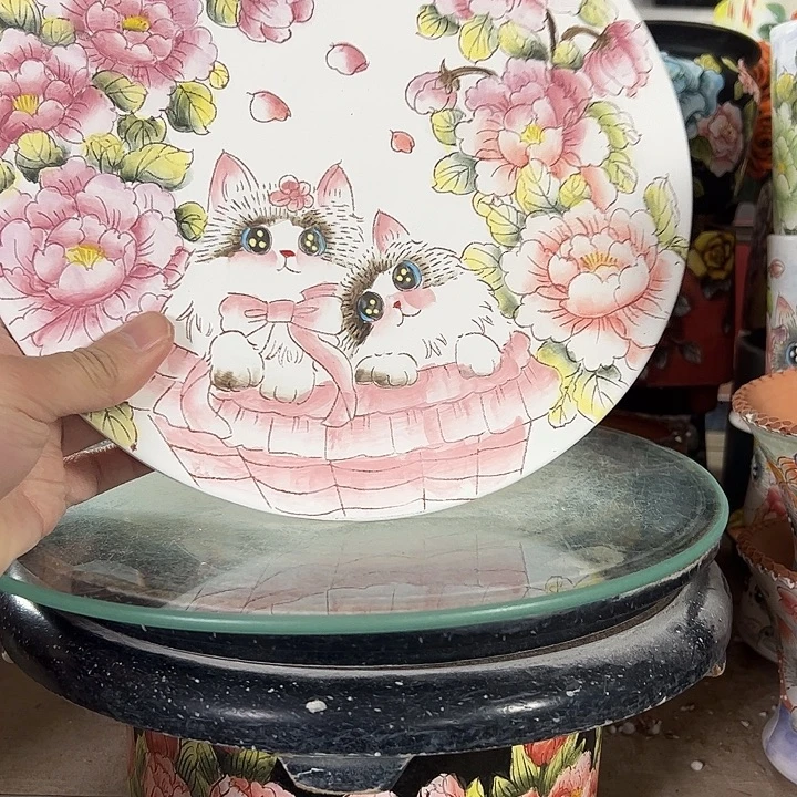 我****满38包邮 景德镇幸运花盆