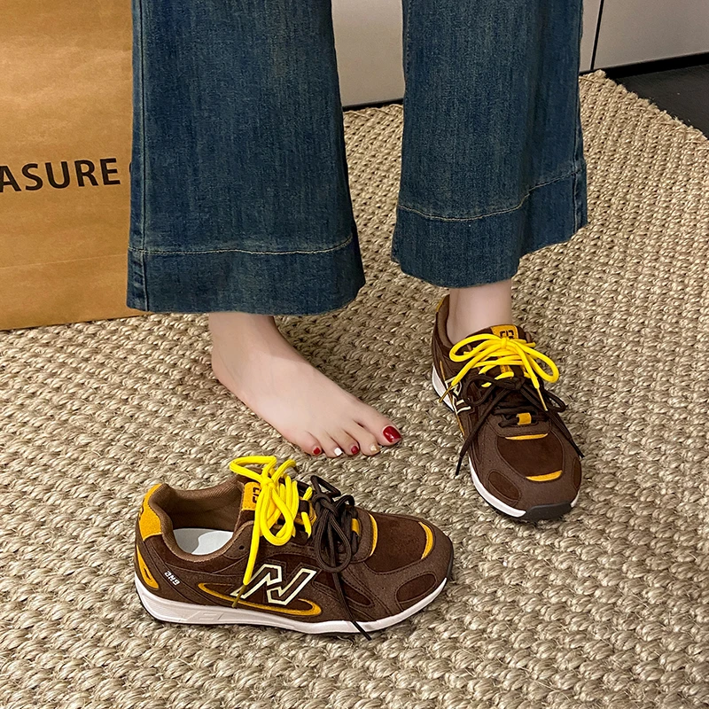 秋季新款复古运动鞋百搭潮流德训女鞋德训鞋女款休闲鞋秋冬冬季