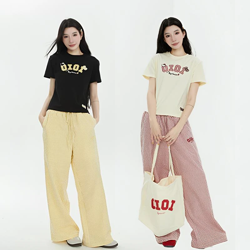 byo!oi OIOI【情侣装】夏季时尚kitty慵懒风短袖女夏日穿搭显瘦短袖