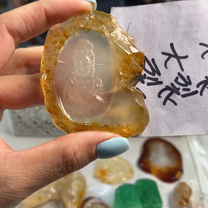 玛瑙/玉髓吊坠(不含链)未镶嵌