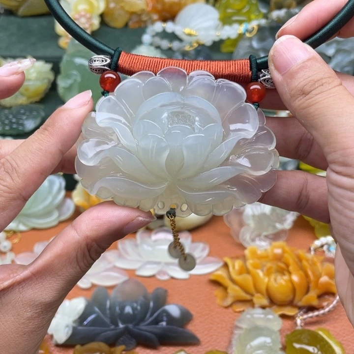 未镶嵌蛇纹石玉项链