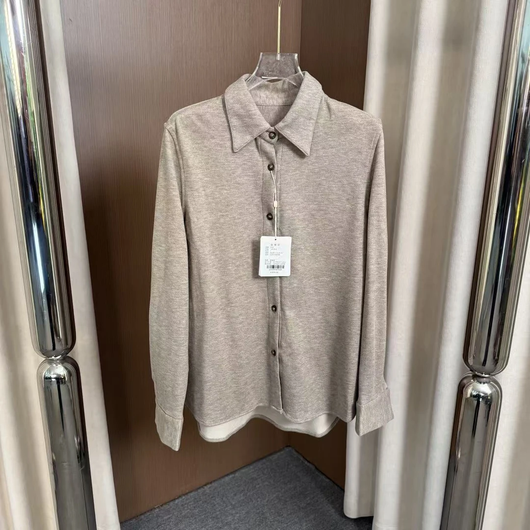 BY 1510秋冬新款复古翻领宽松衬衫