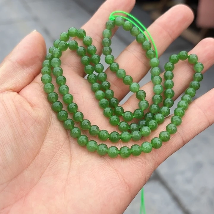 项链未镶嵌和田玉（碧玉）