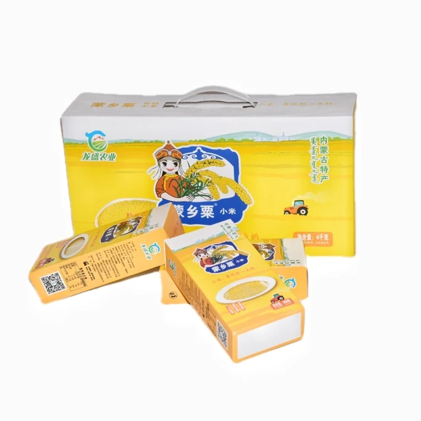 蒙乡粟 内蒙特产 小米4kg/盒