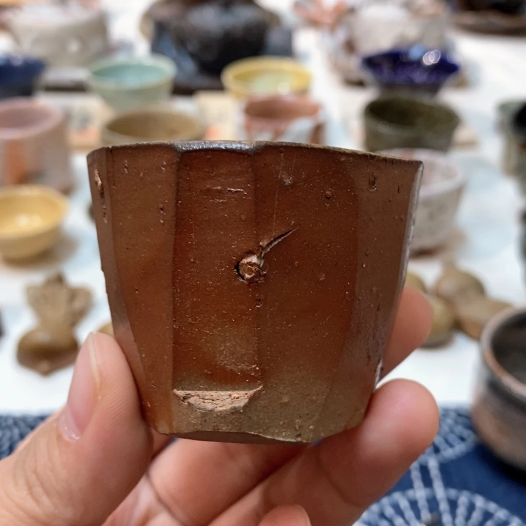 柴烧侘寂粗陶茶具