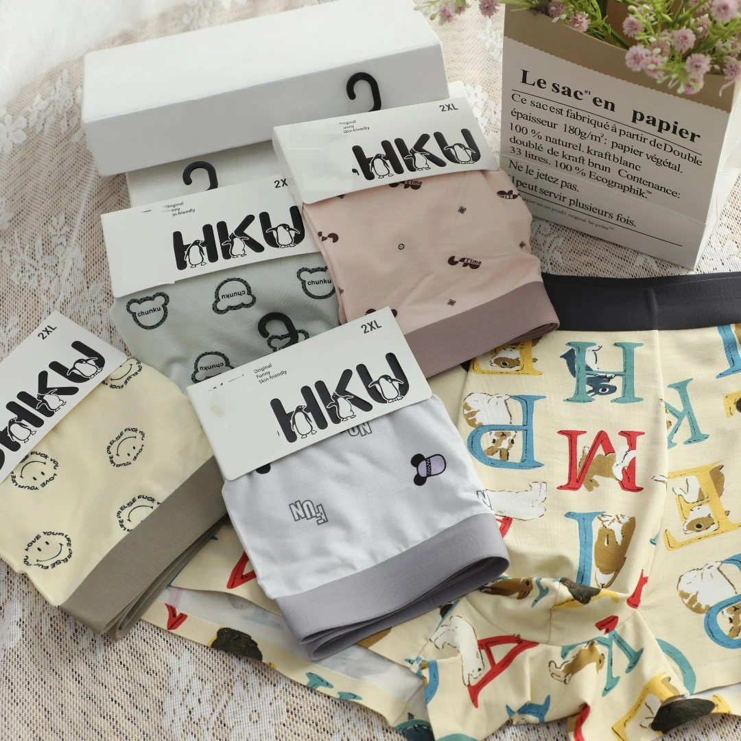 【唐长老自营】货号C407男士内裤四条装花色随机