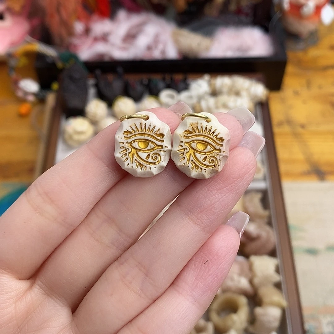 鹿骨把件荔**湾M9马骨的荷鲁斯之眼2个骨线福利不退换