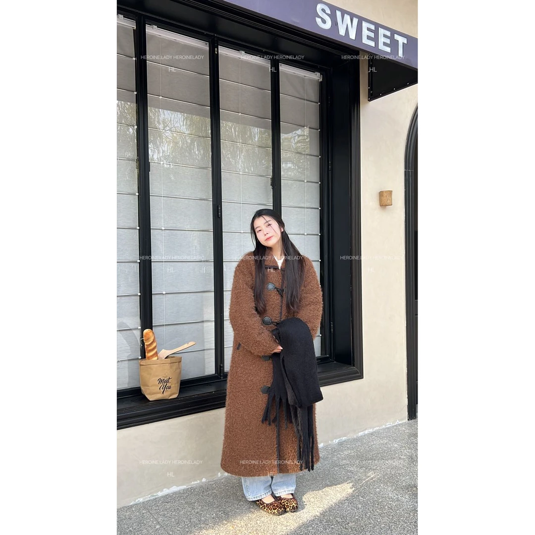 【贝果】HL冬慵懒风气质宽松加绒加厚百搭韩版时尚保暖外套棉服