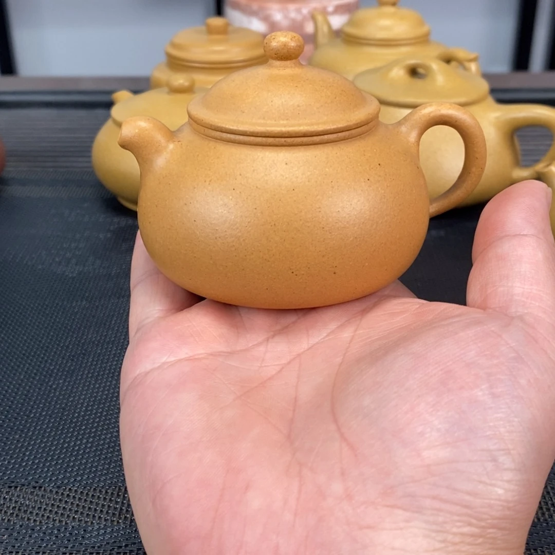 茶壶紫砂黄金段濮圆容量150毫升