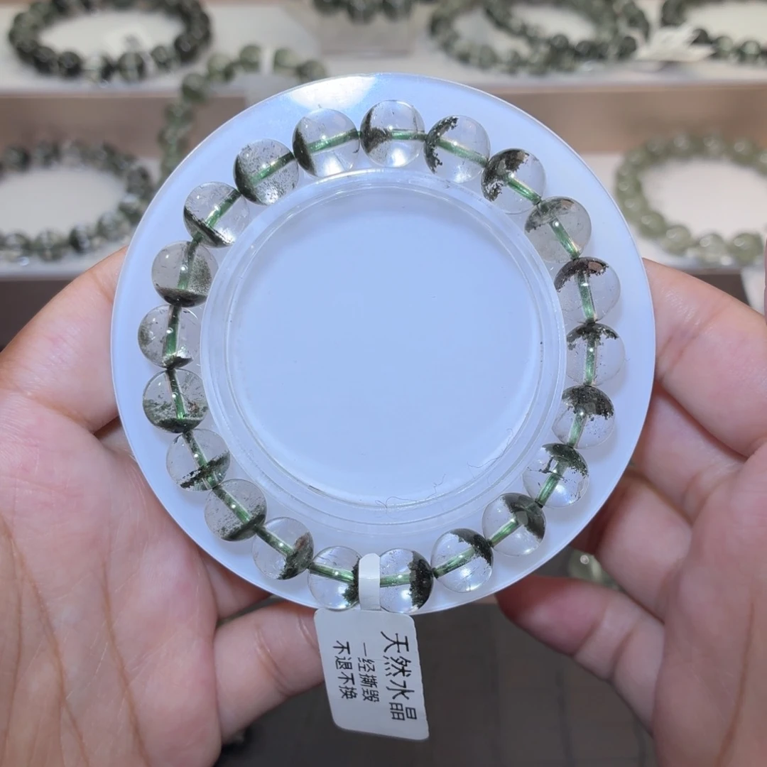 水晶手链未镶嵌5、绿幽灵9m