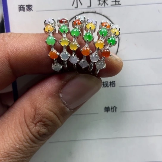 翡翠挂件银S925镶嵌多样性发货拍一发一