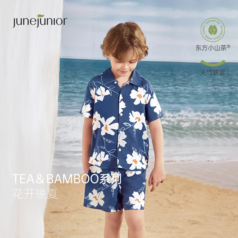 【清货捡漏】junejunior男女童分体套装夏季纱布两件装