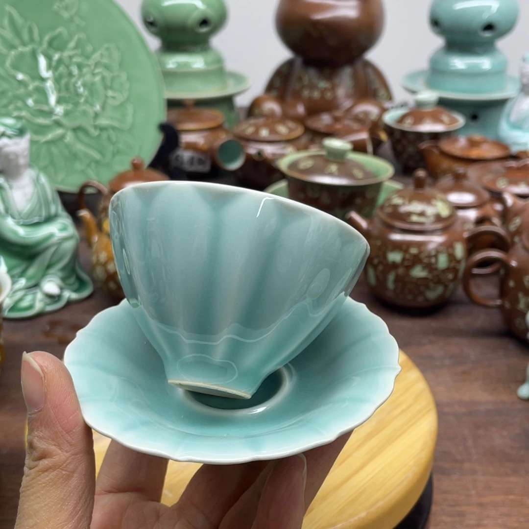 特价福利青瓷一杯一垫