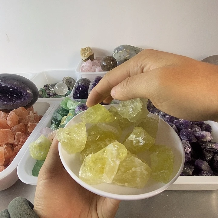 未镶嵌珠宝半成品水晶黄水晶