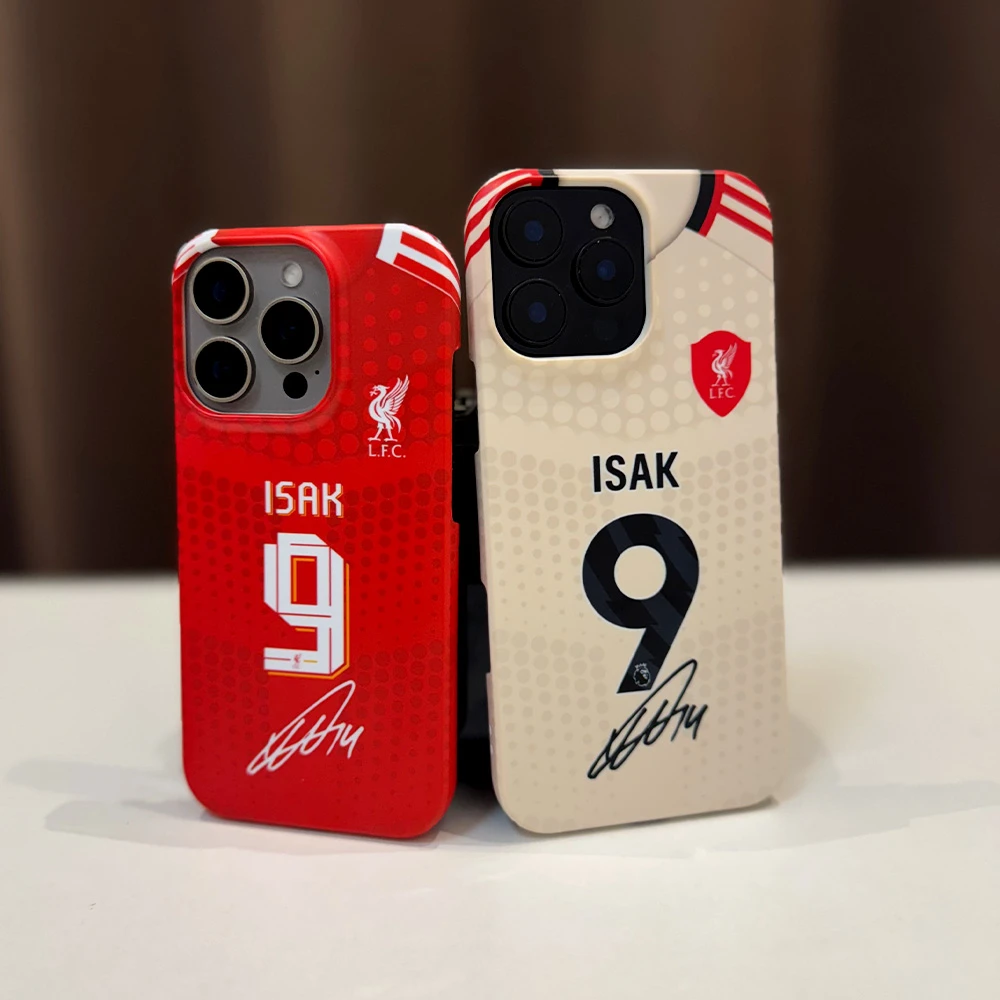 2026伊萨克利物浦球衣款iphone 14 16pro MAX 15 Pro plus 手机壳