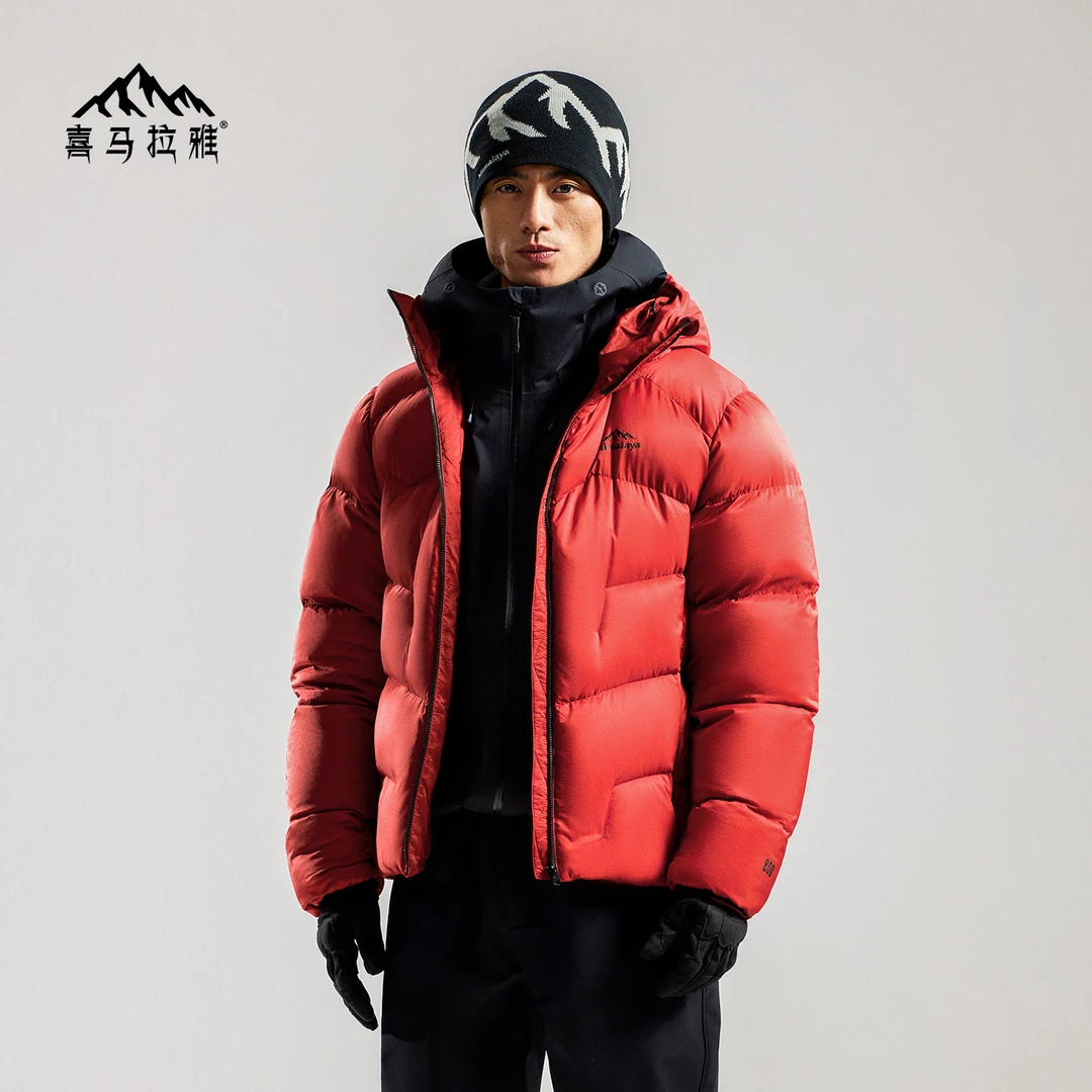 【喜马拉雅玉龙】顺丰发-25新品男女拒水冰雪鹅绒羽绒服保暖户外