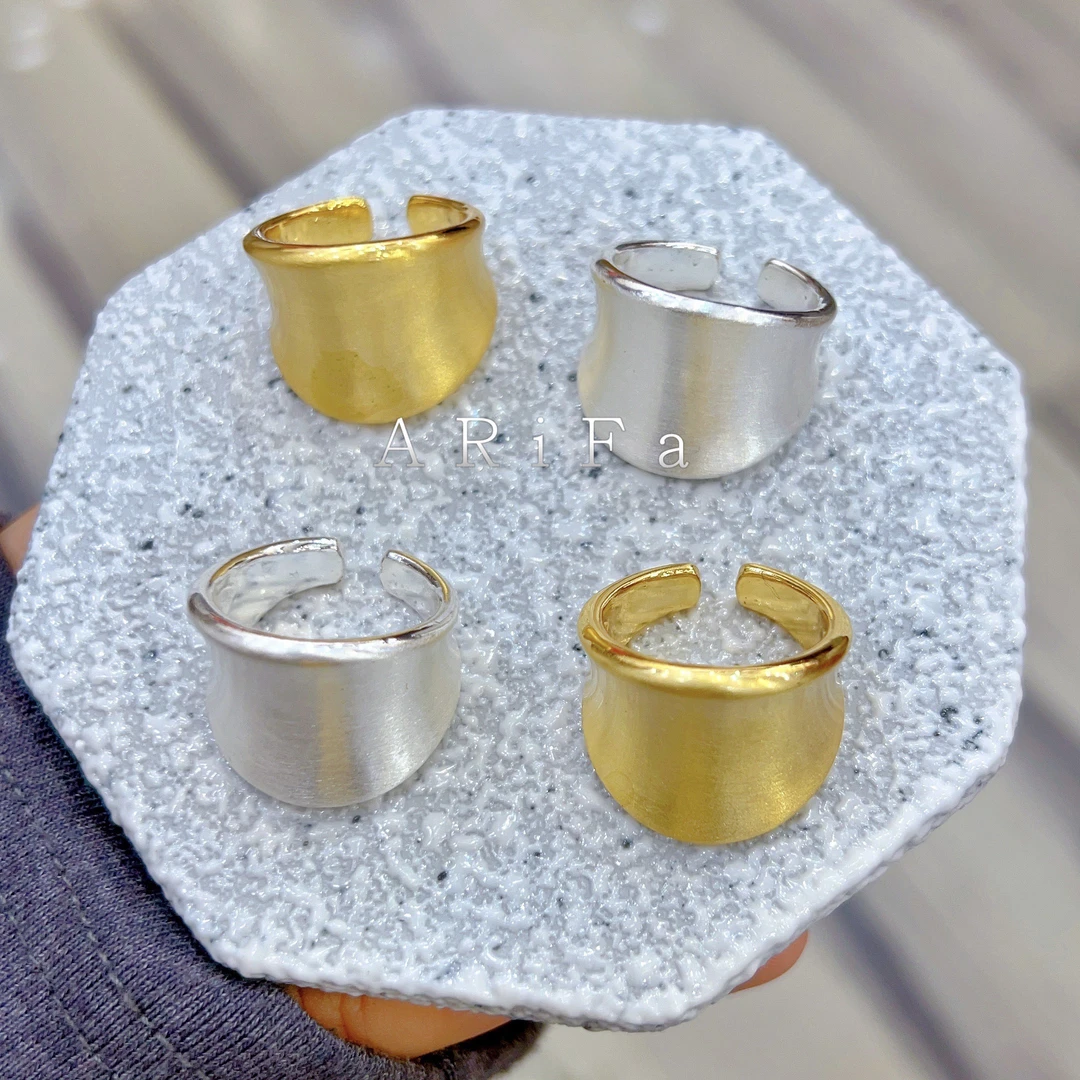 钛钢戒指 新款时尚大方百搭气质个性仿金饰品戒指欧美轻奢小众