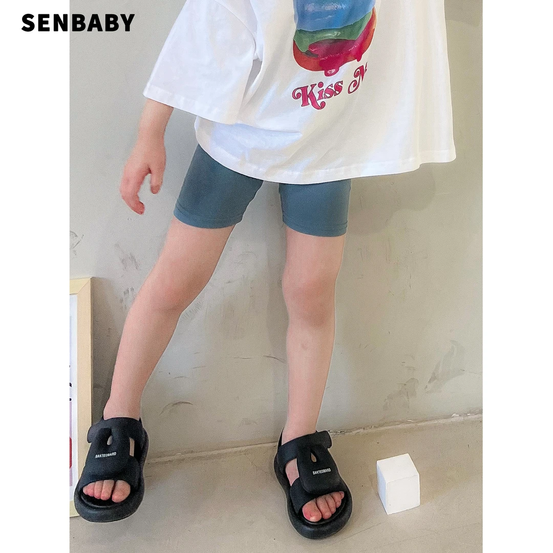 【福利现货】女童打底裤中大童短裤夏季百搭轻薄弹力修身打底骑行裤
