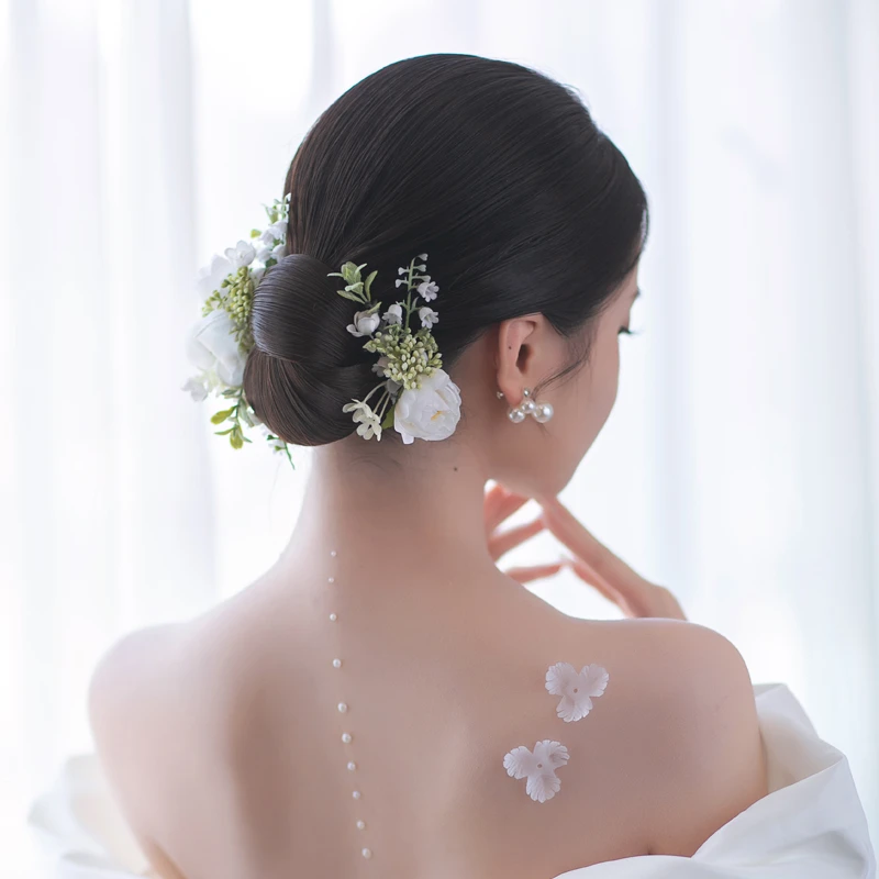 合金树脂婚庆饰品 新娘韩式法式百搭头饰唯美微瑕链接不支持退换