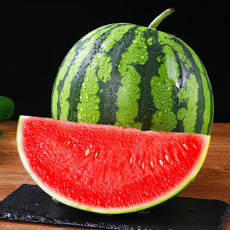正宗山西运城夏宝西瓜沙瓤瓜手剥夏乐西瓜爆甜多汁应当季新鲜水果
