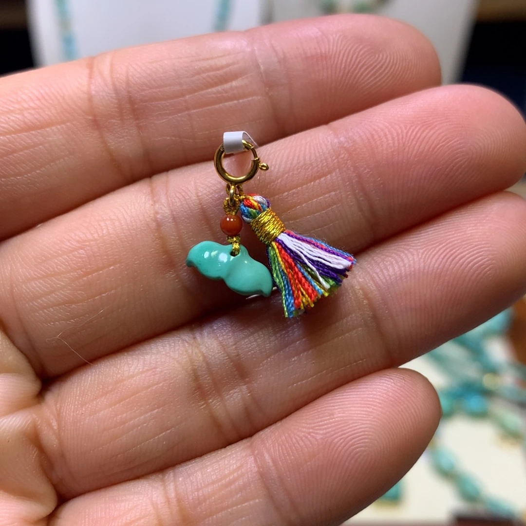 南红玛瑙银S925镀金镶嵌挂件