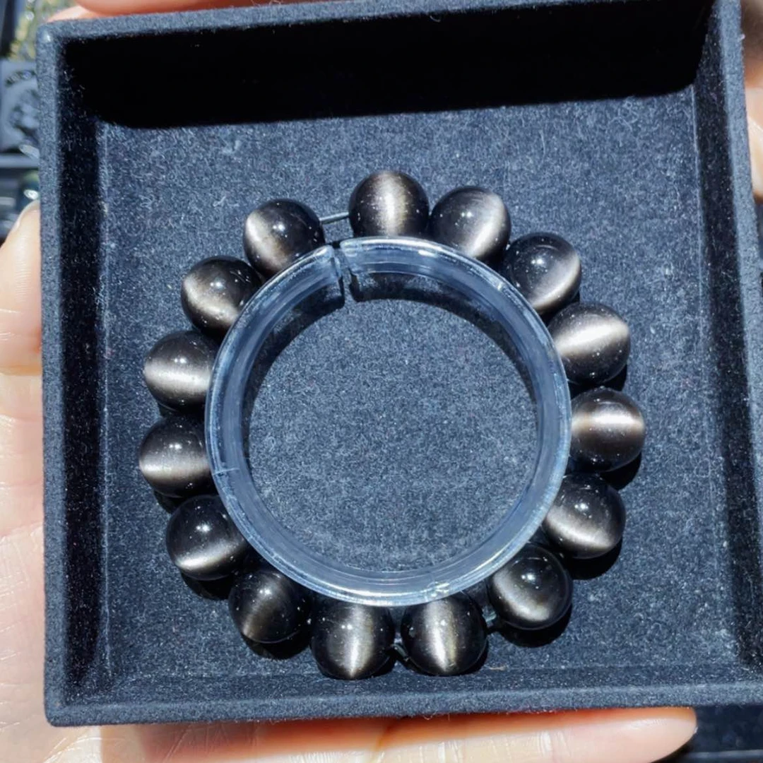 【闪购商品】黑曜岩手链未镶嵌淳**川