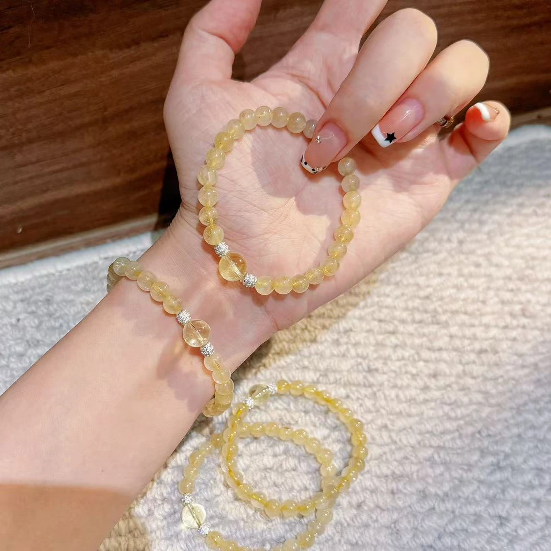 8420【金禧】天然 金发晶 黄水晶 设计款 多样性发