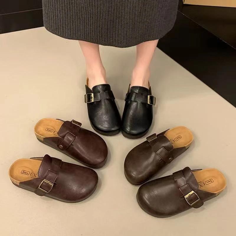 春款法式拖鞋女新款配裙子仙女风包头拖鞋77701