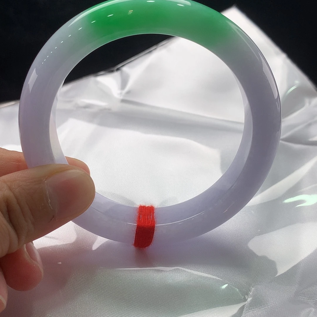 翡翠未镶嵌手镯圈口58.2