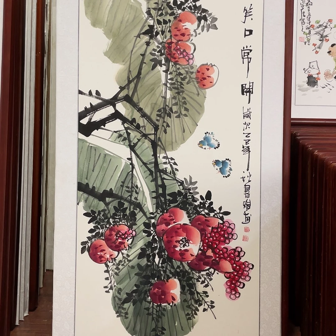 国画带框尺寸63*123厘米