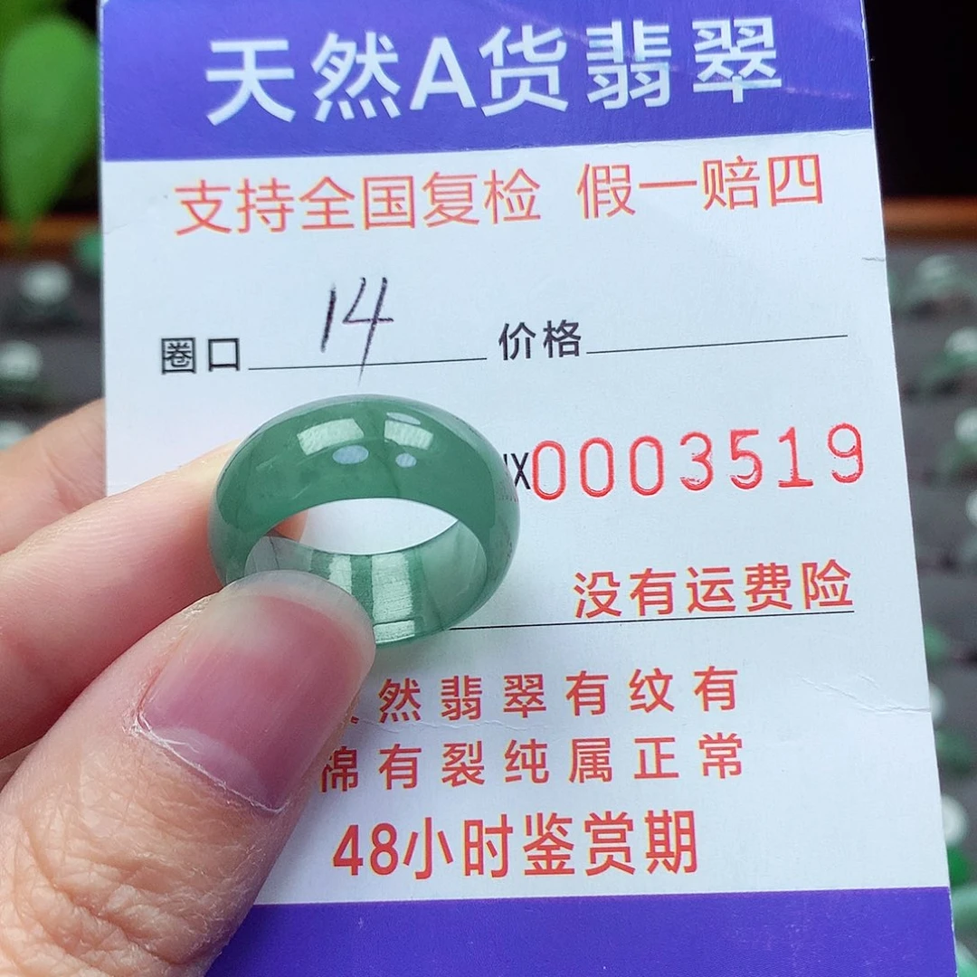 未镶嵌戒指翡翠14号