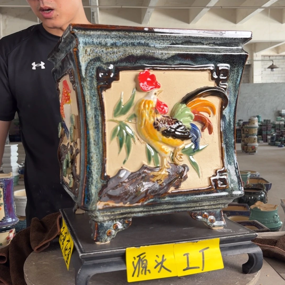 一风堂石湾花盆 内口24深度28